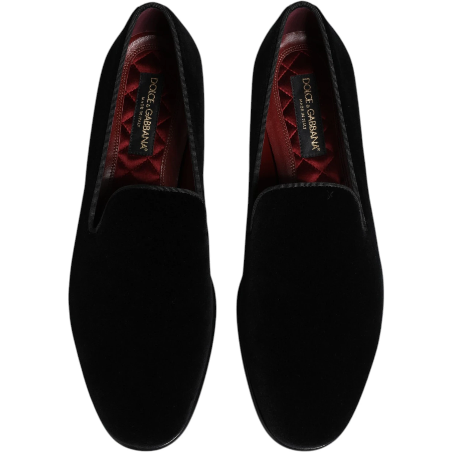 Black Velvet Slip On Loafers Men Formal Shoes