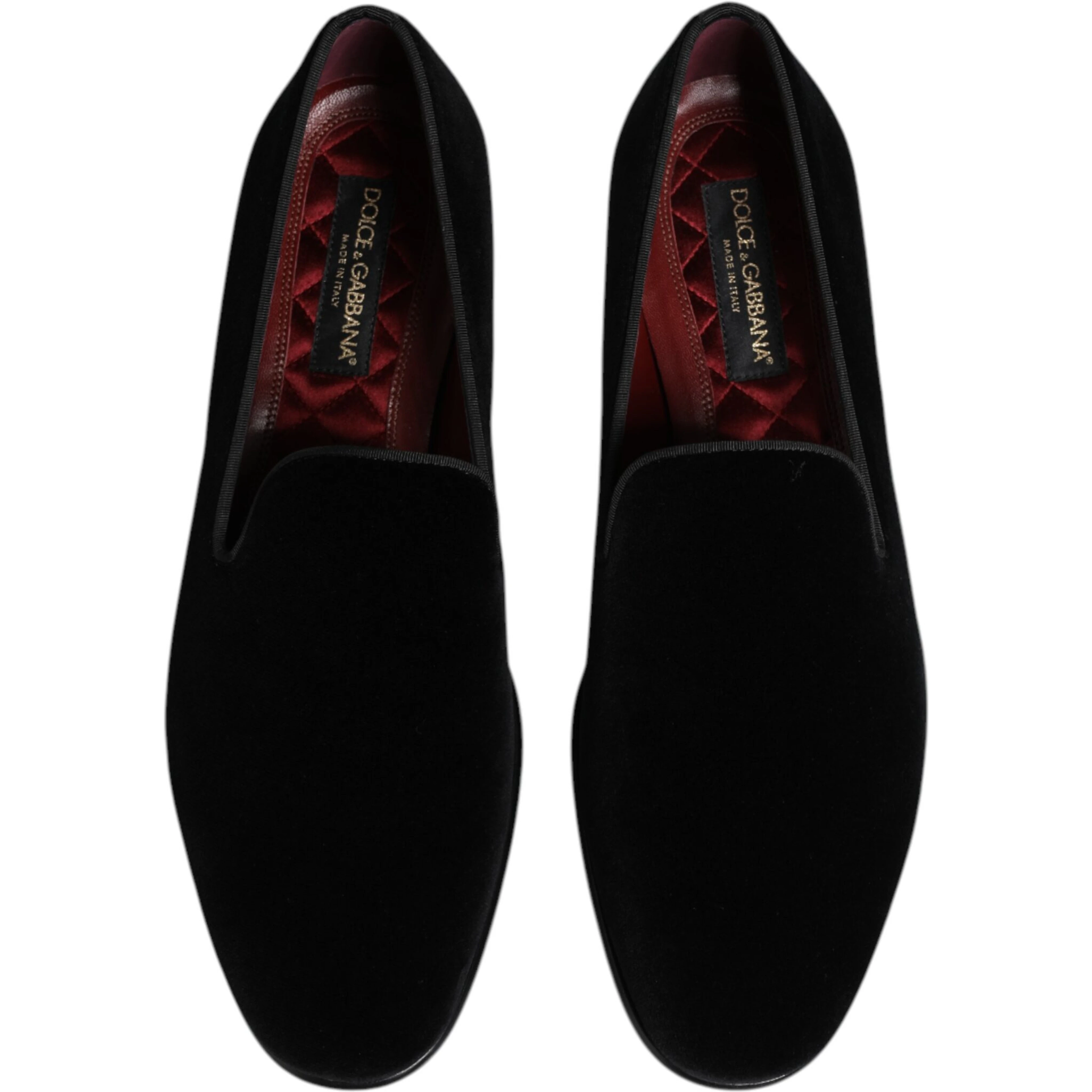 Black Velvet Slip On Loafers Men Formal Shoes