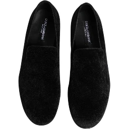 Black Jacquard Loafers Formal Men Dress Shoes