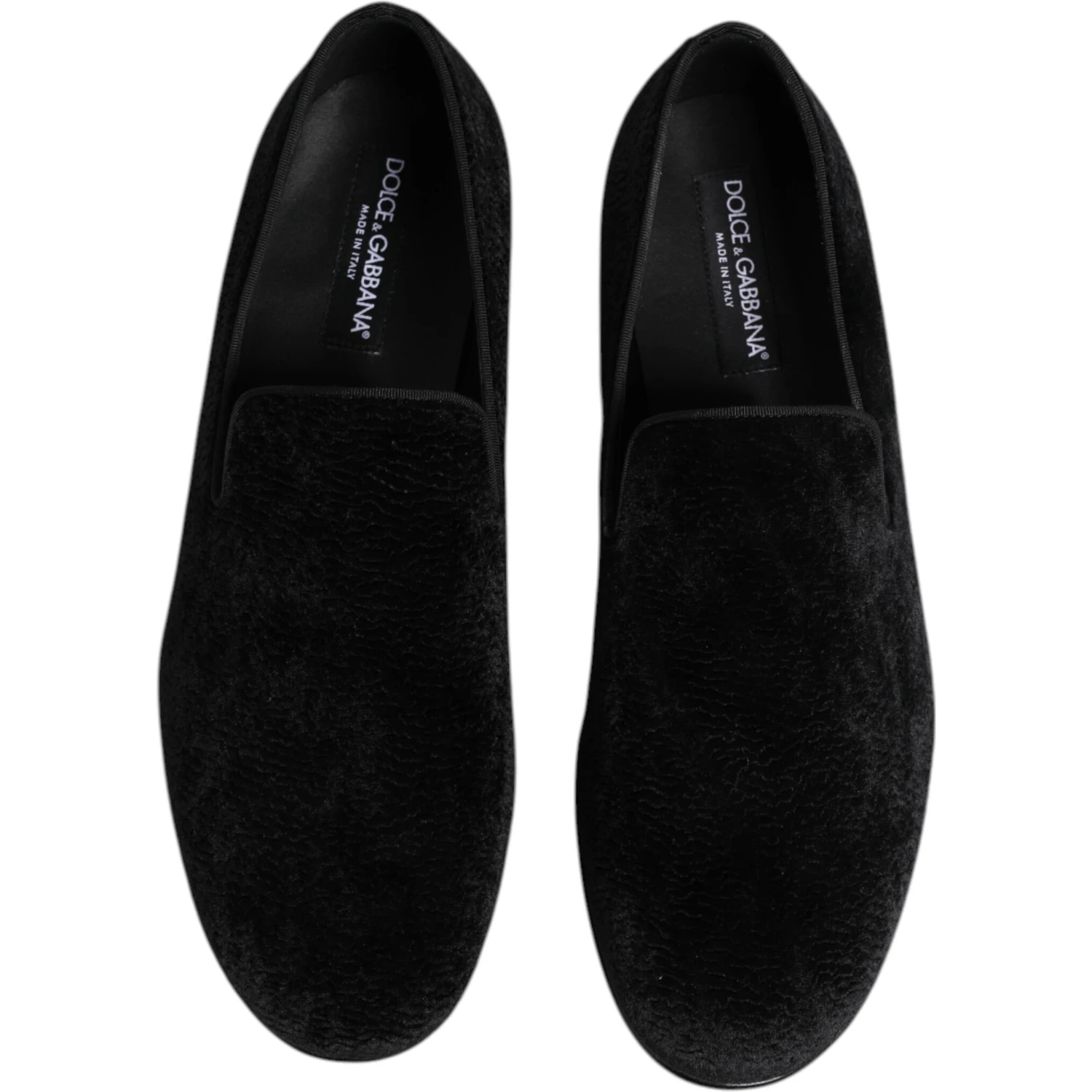 Black Jacquard Loafers Formal Men Dress Shoes
