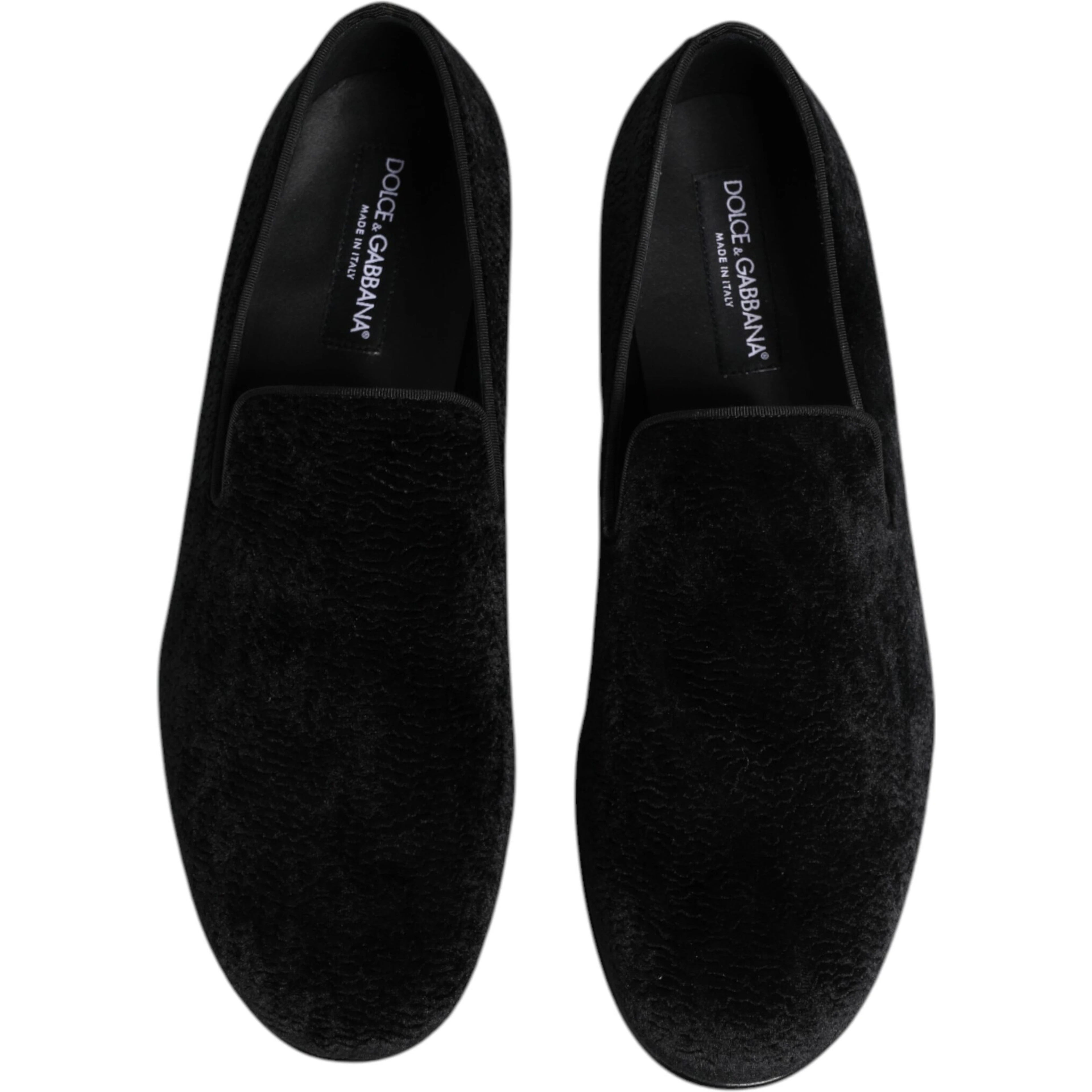 Black Jacquard Loafers Formal Men Dress Shoes
