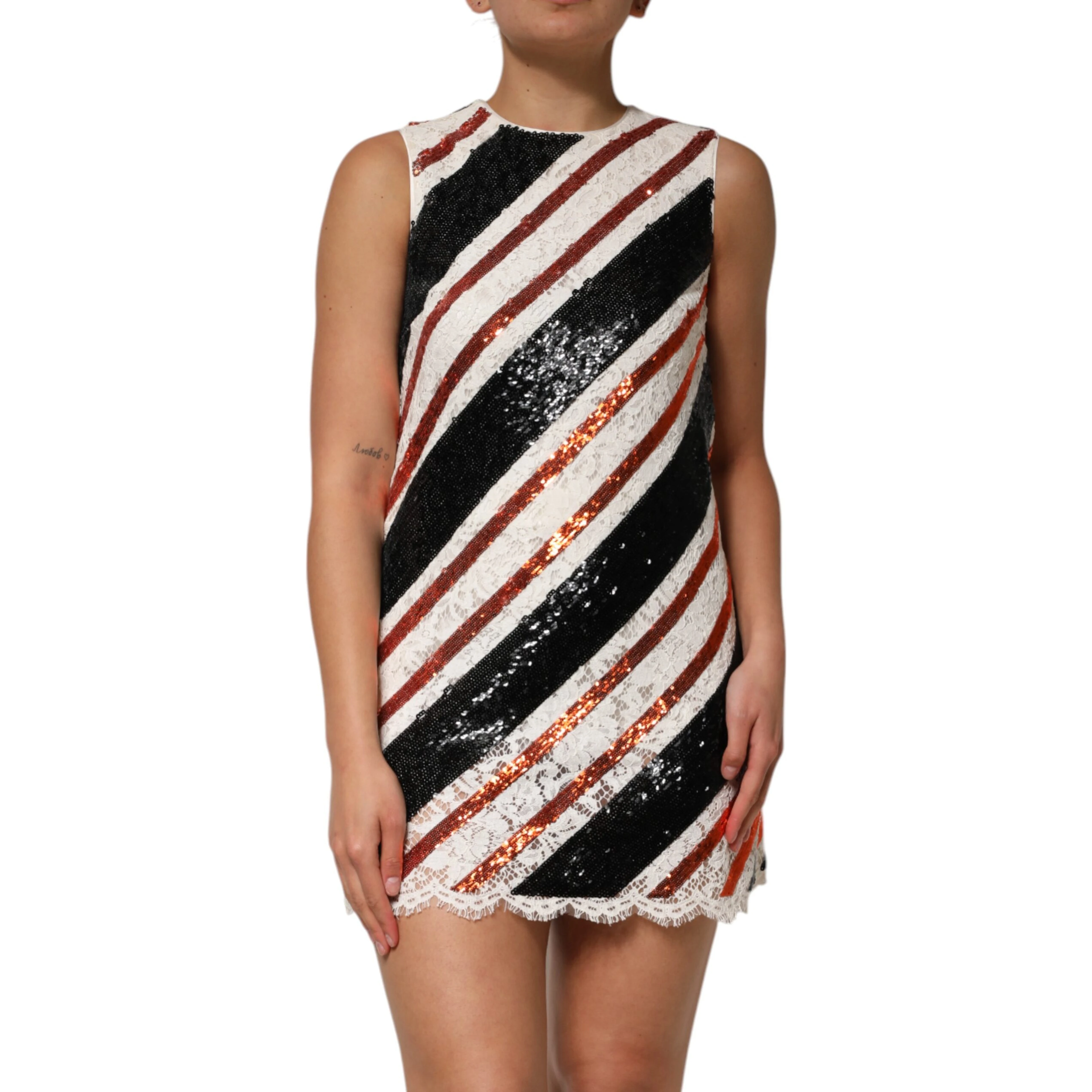 Multicolor Sequin Embellished Shift Dress