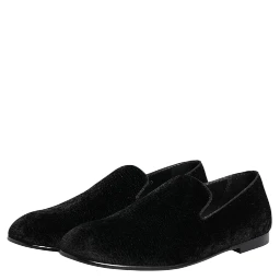Black Jacquard Loafers Formal Men Dress Shoes