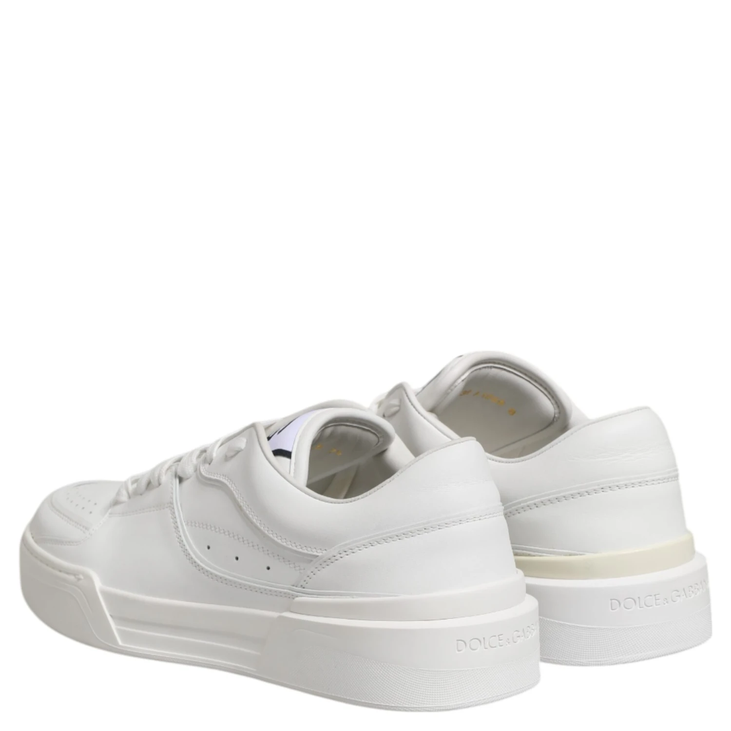 White Miami Leather Low Top Sneakers Shoes