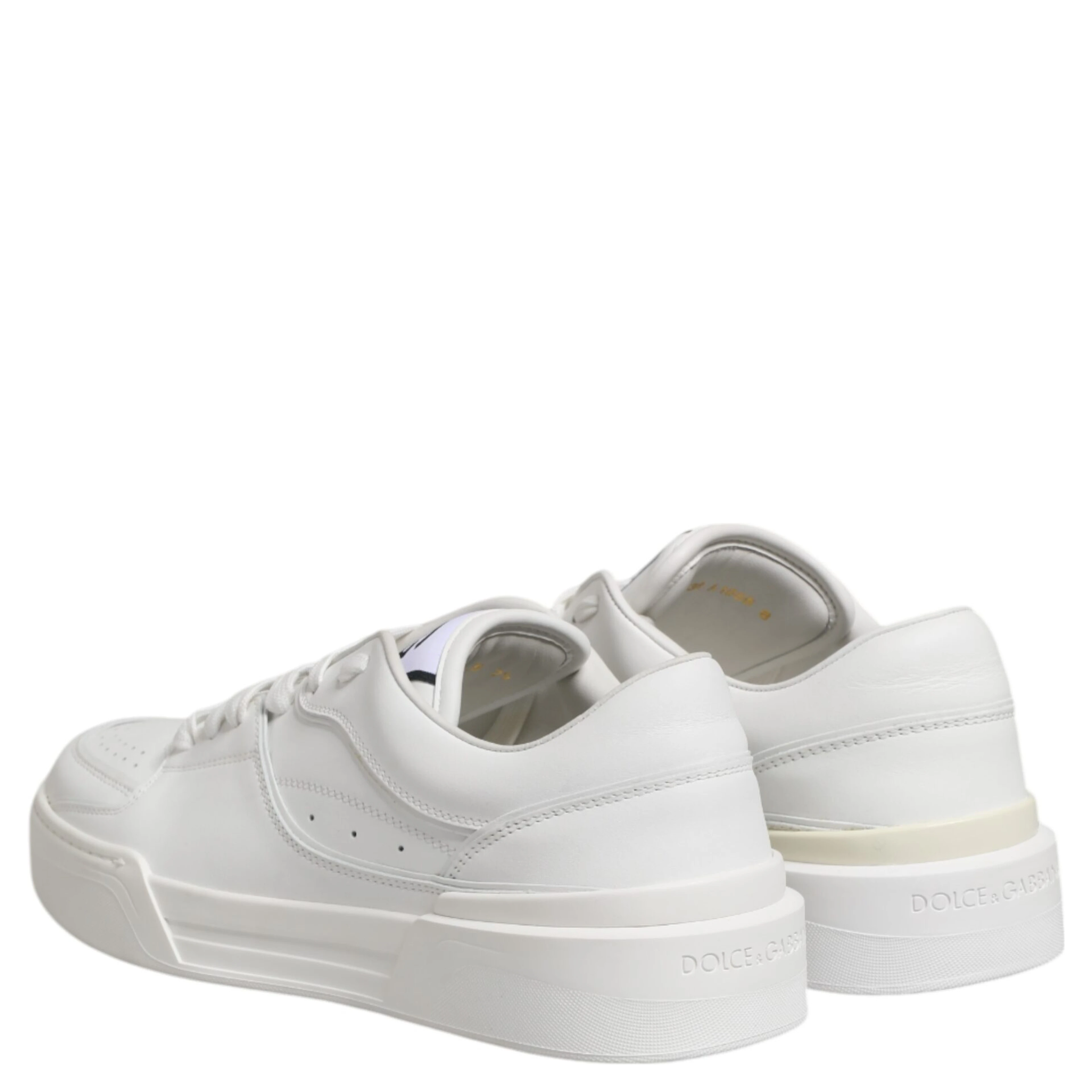 White Miami Leather Low Top Sneakers Shoes