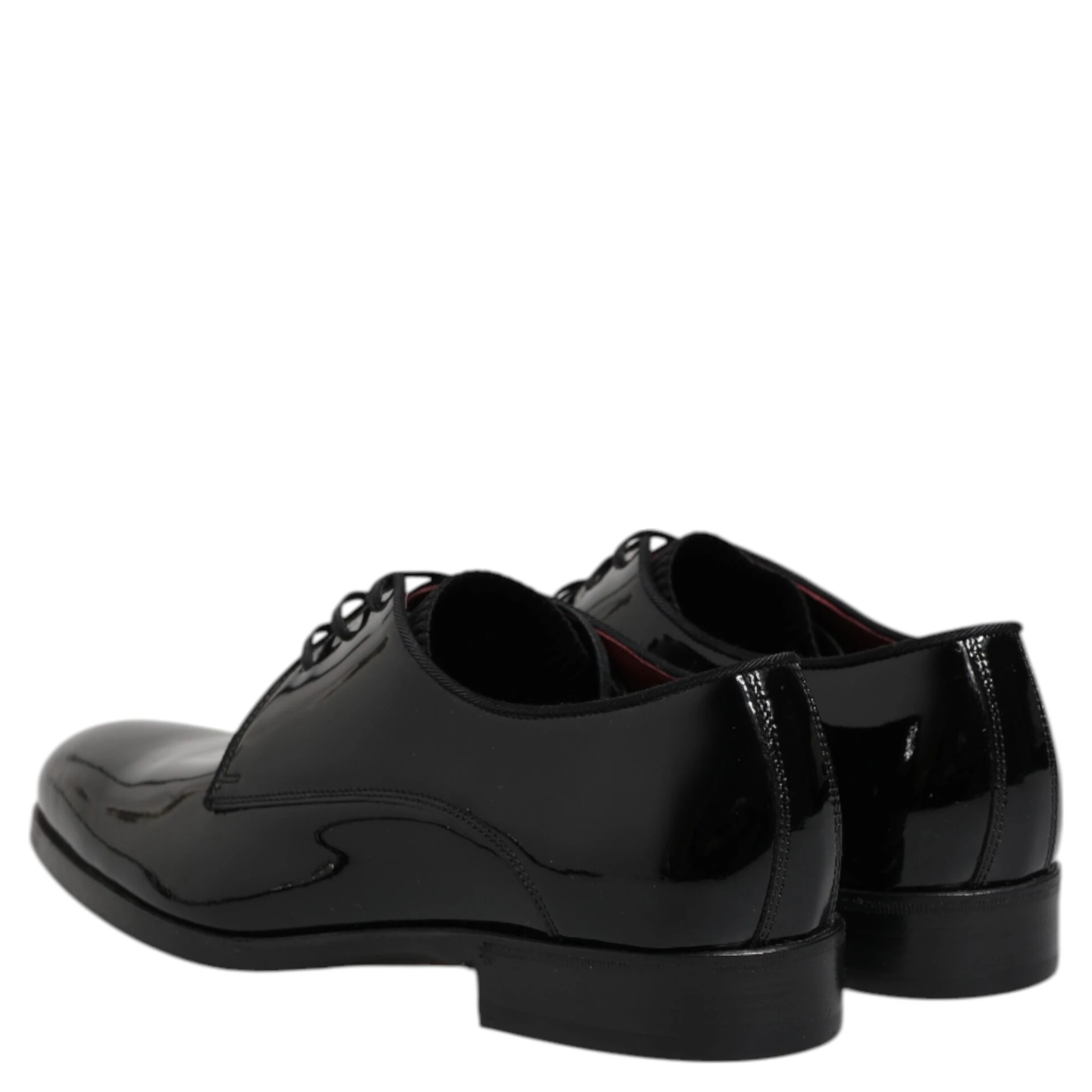 Black Leather Lace Up Men Derby Formal Shoes