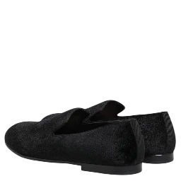 Black Jacquard Loafers Formal Men Dress Shoes