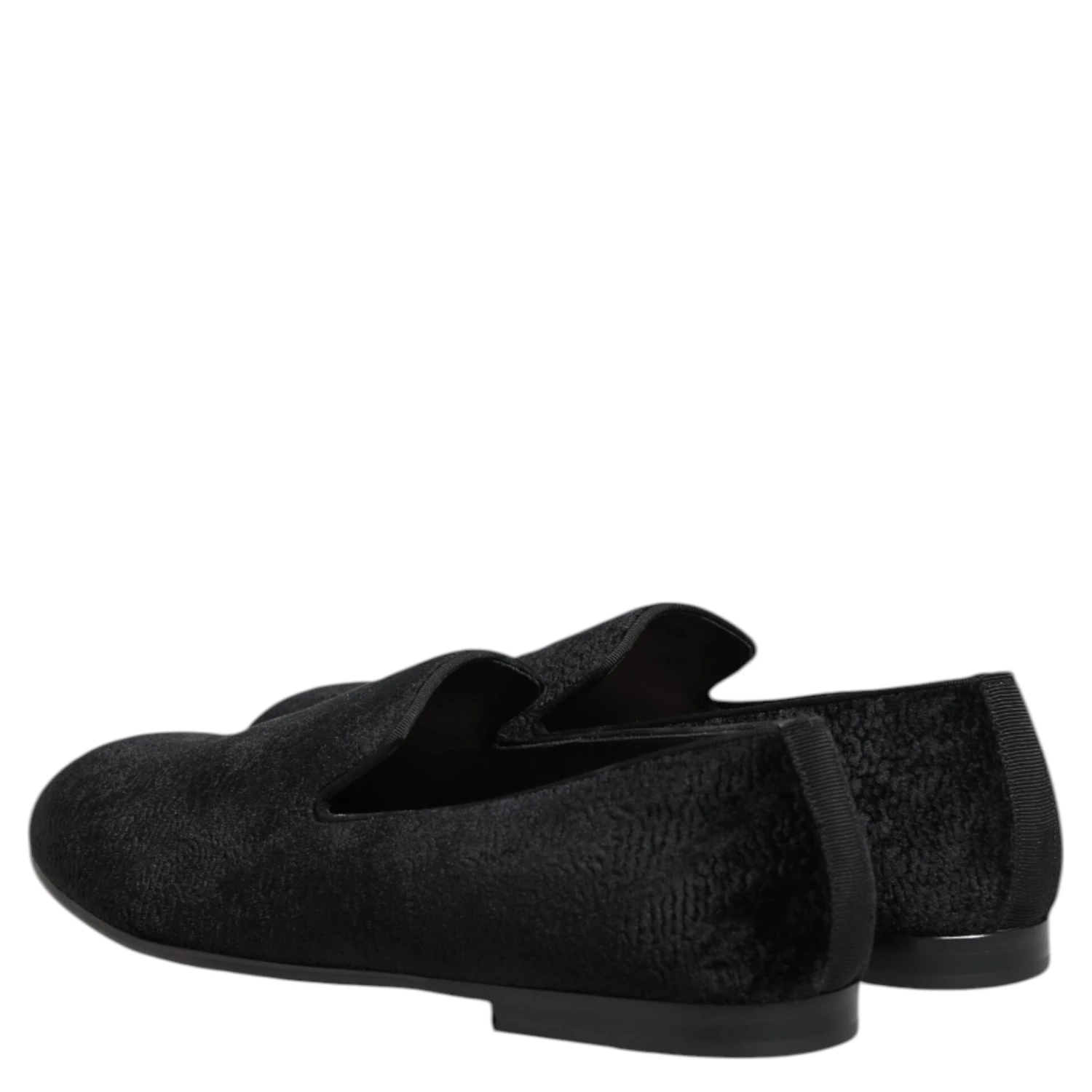 Black Jacquard Loafers Formal Men Dress Shoes