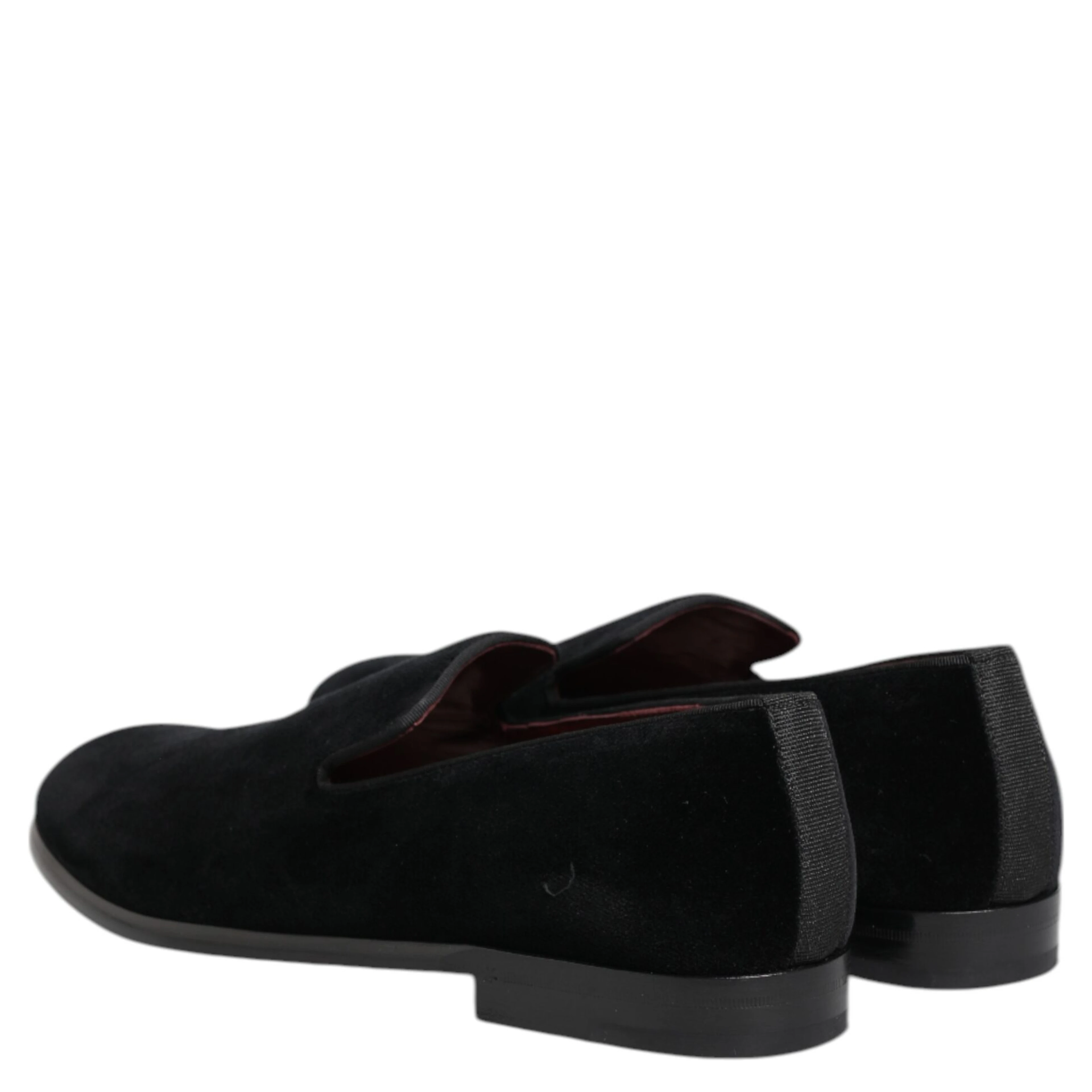 Black Velvet Loafers Formal Men Dress Shoes
