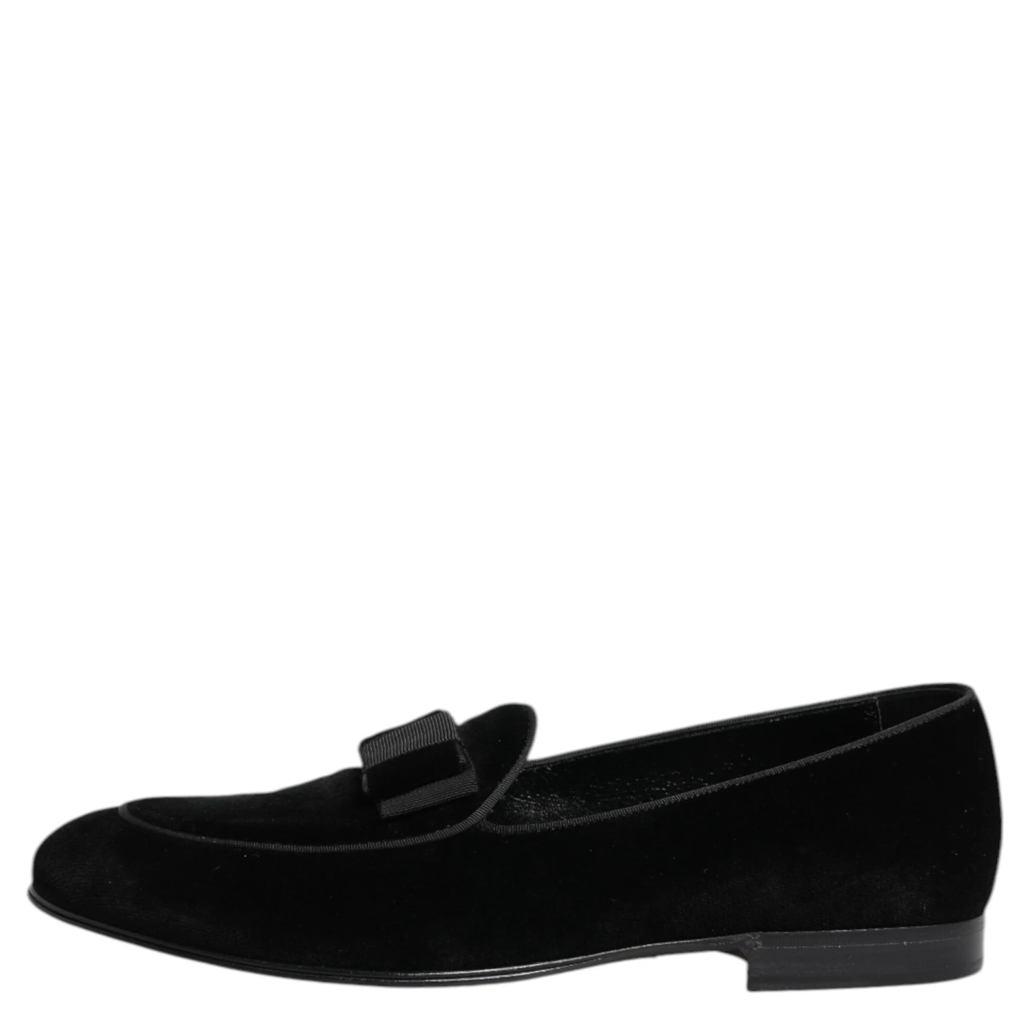 Black Velvet Loafers Formal Men Dress Shoes