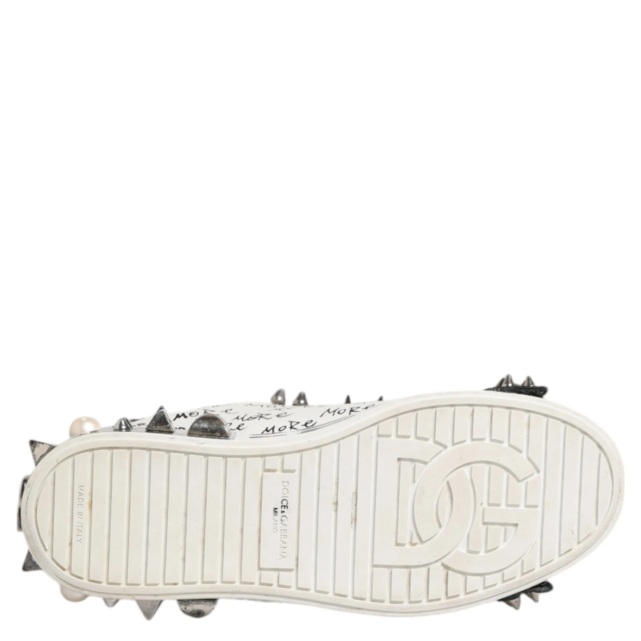 Black White Studded Low Top Sneakers Shoes