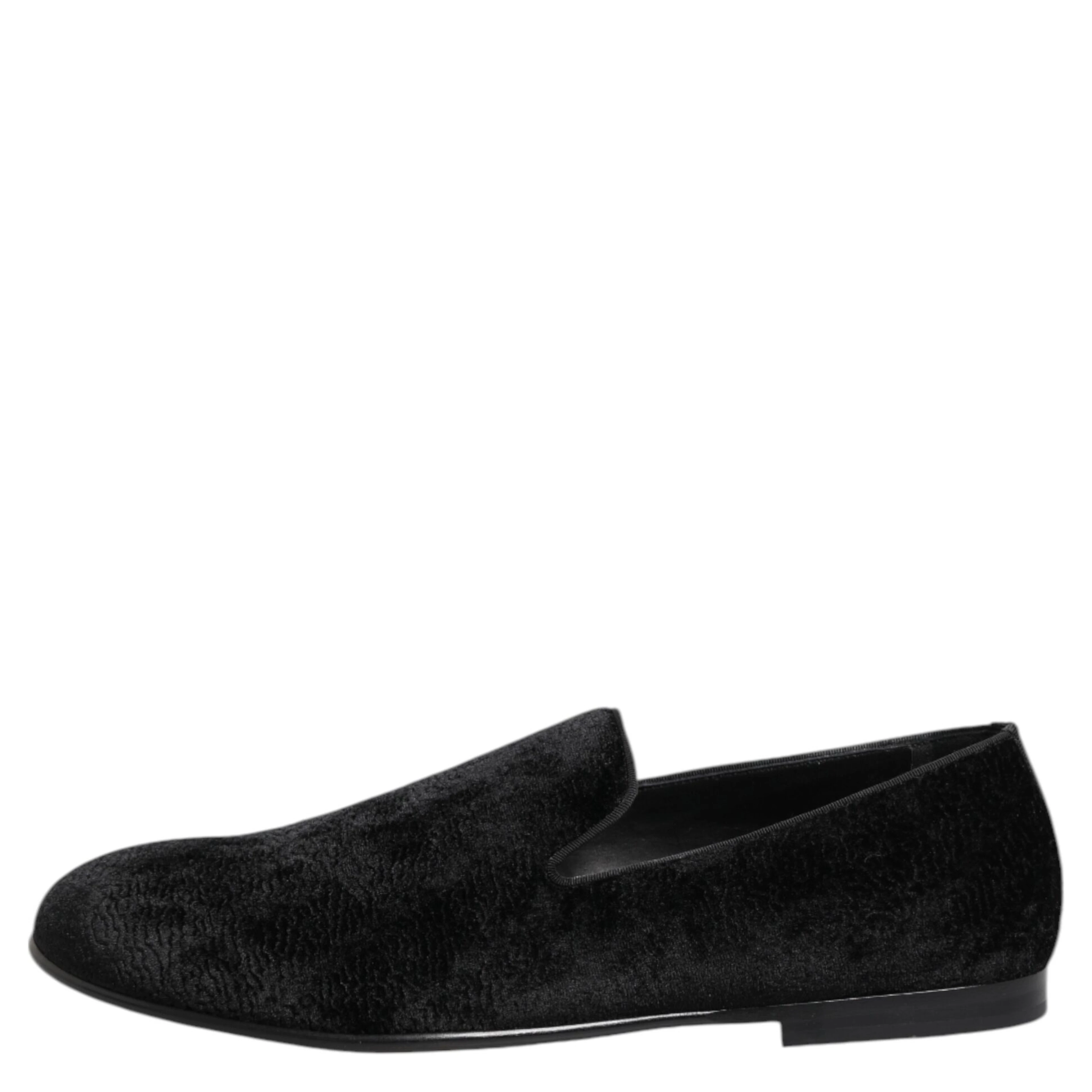 Black Jacquard Loafers Formal Men Dress Shoes