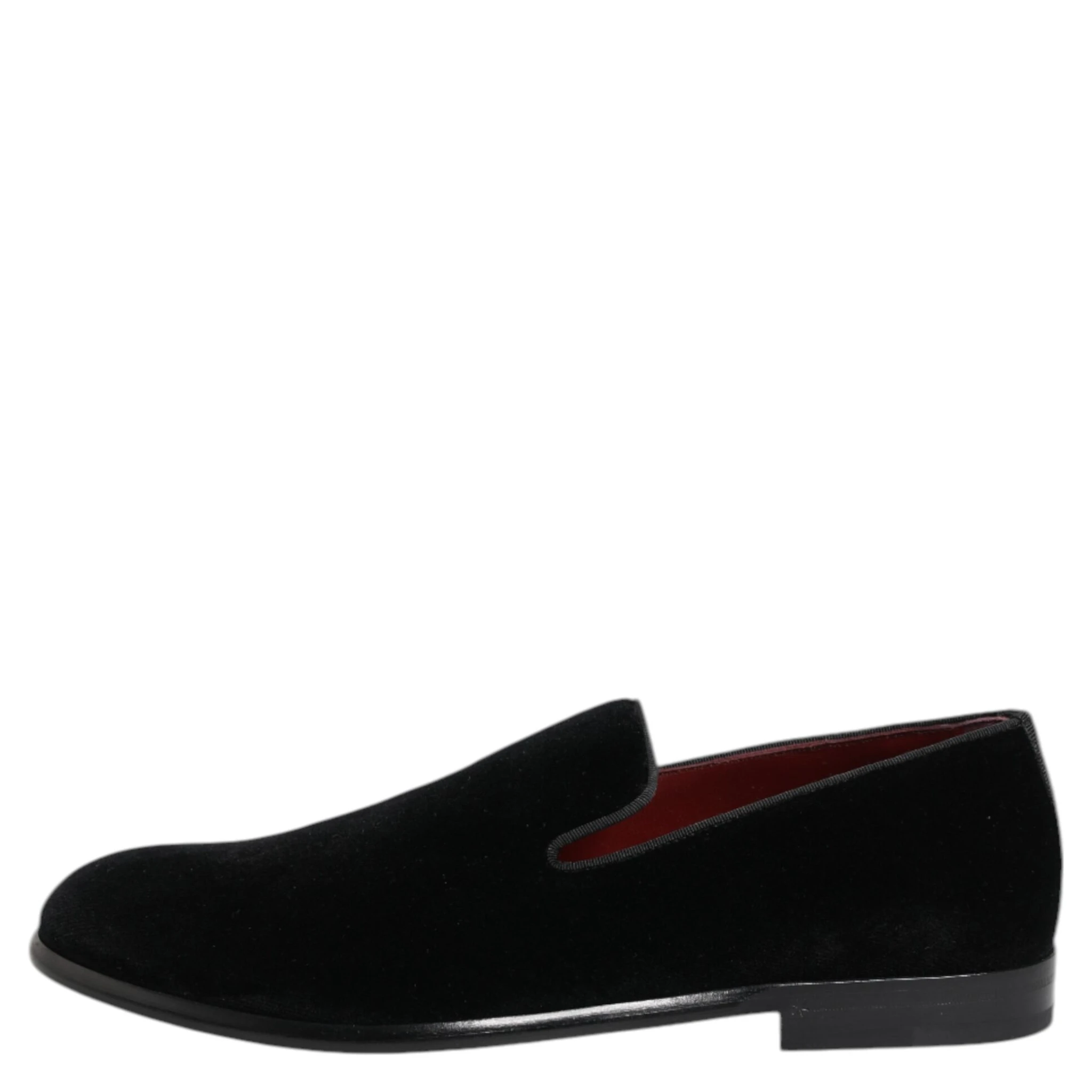 Black Velvet Loafers Formal Men Dress Shoes
