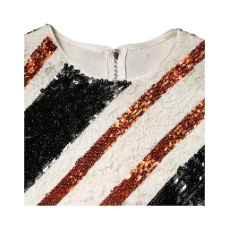 Multicolor Sequin Embellished Shift Dress