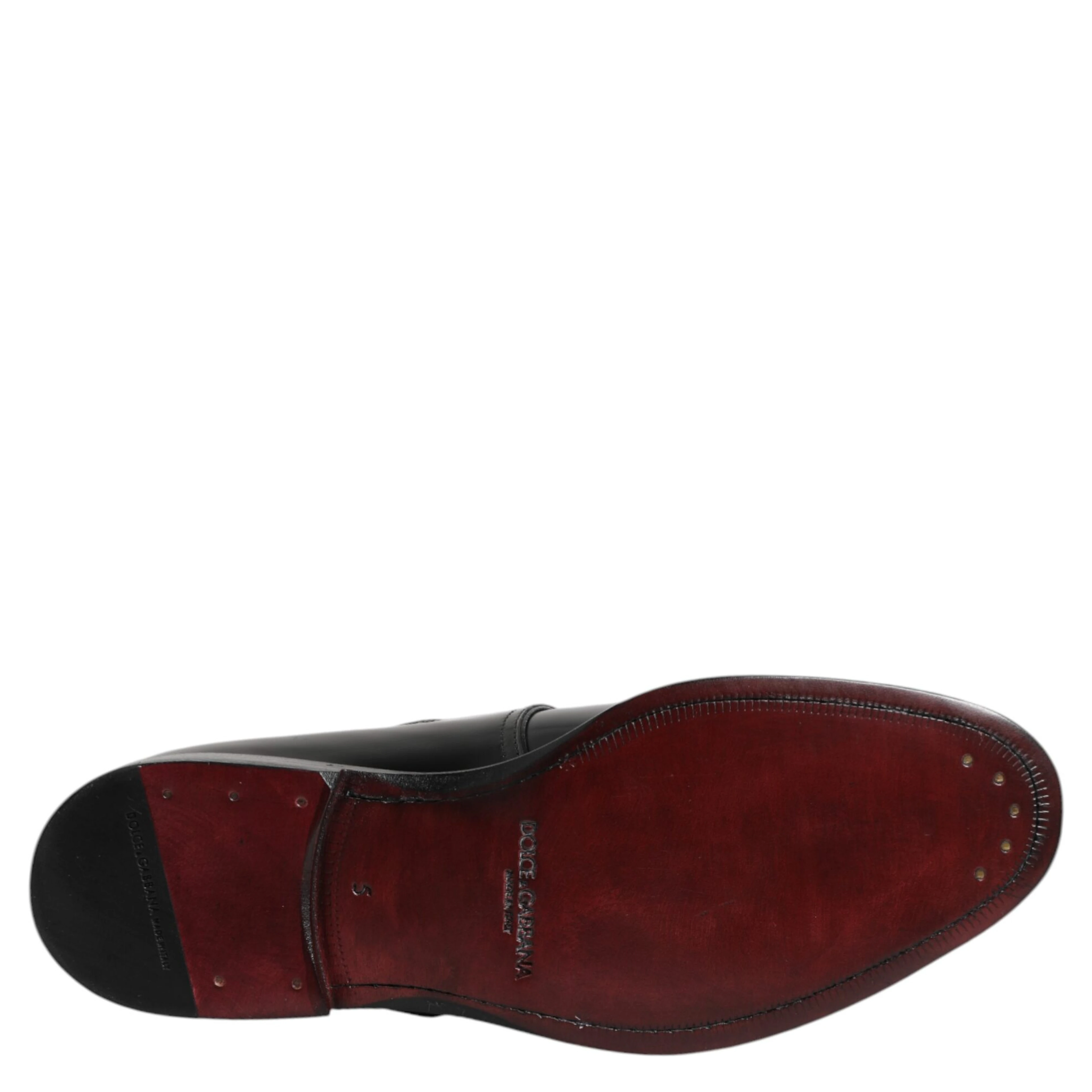 Black Leather Monk Strap Derby Formal Shoes