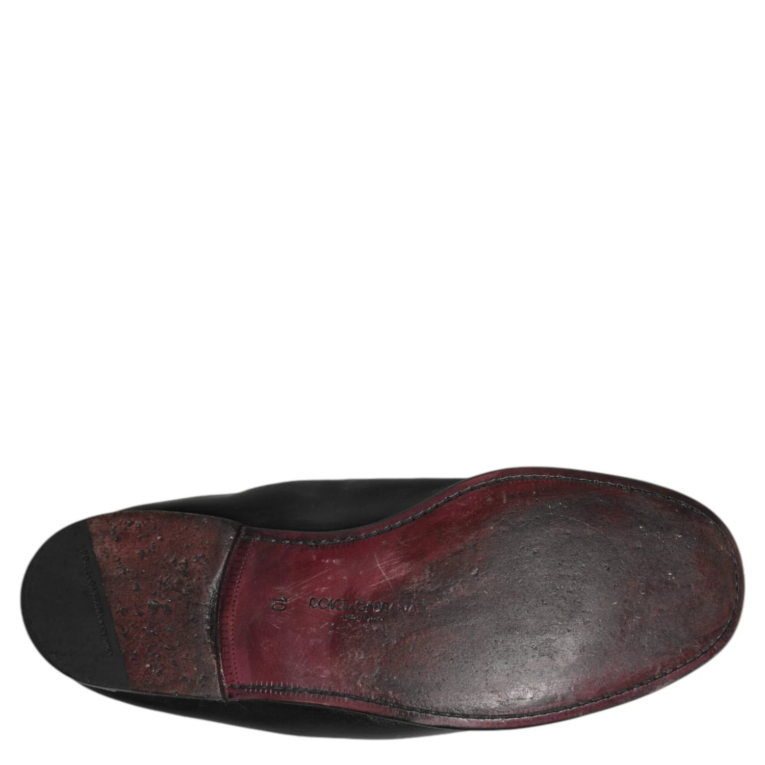 Black Leather Slip On Men Flat Loafers Shoes