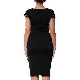 Black Bodycon Short Sleeves Dress