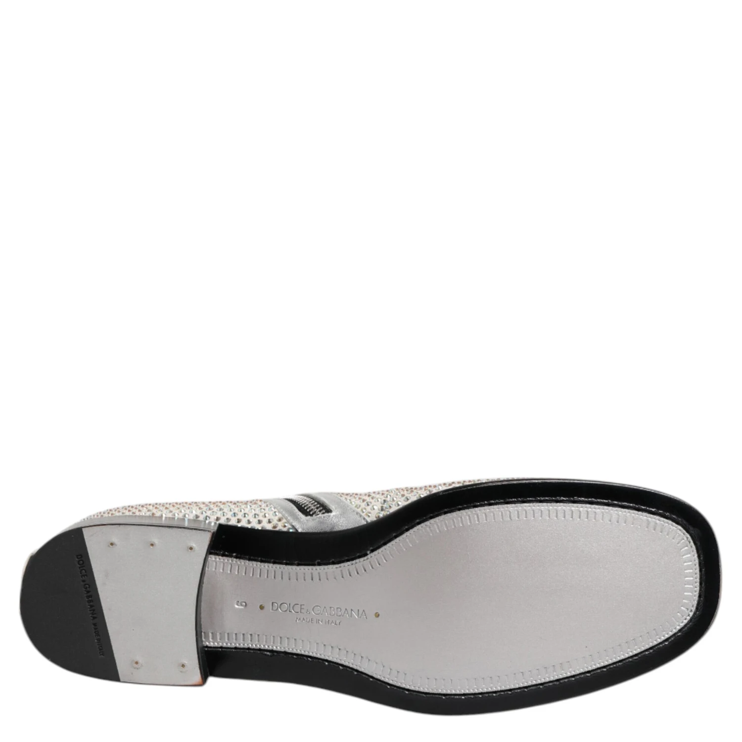 White Strass DG Logo Heels Ankle Boots Shoes