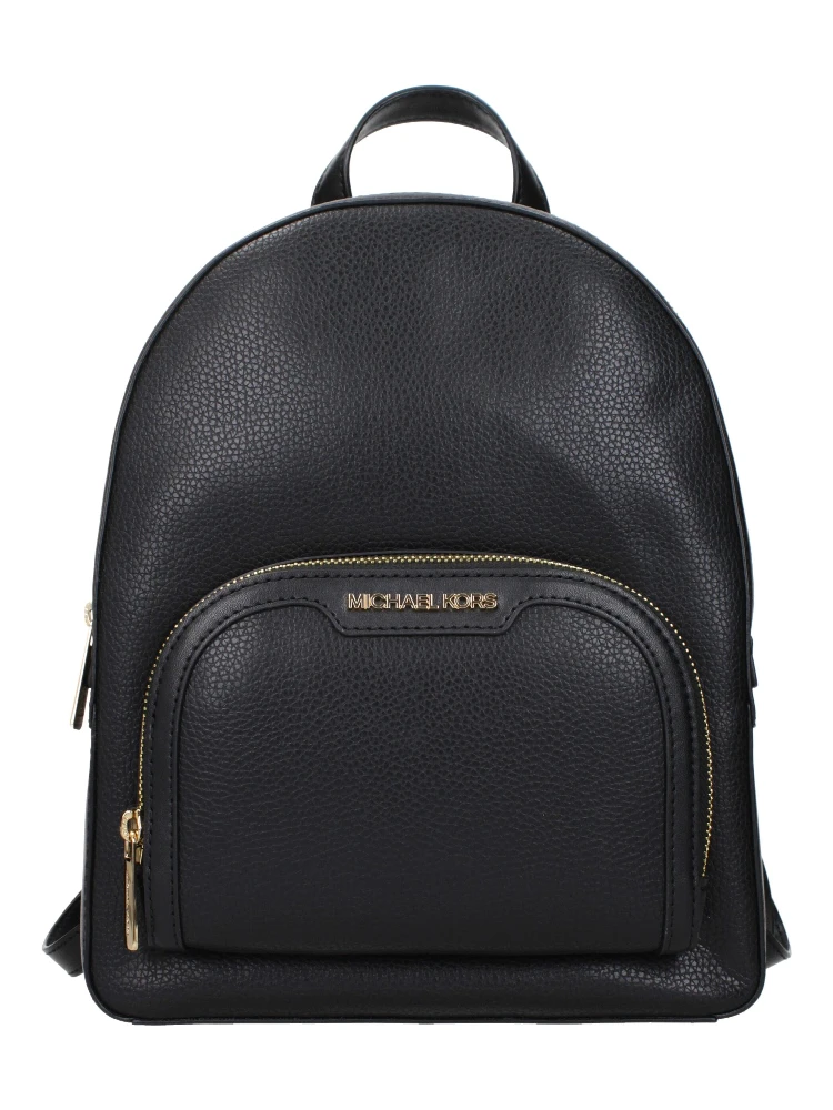 Black Leather Backpack