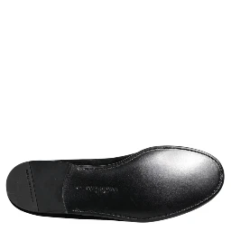 Black Jacquard Loafers Formal Men Dress Shoes