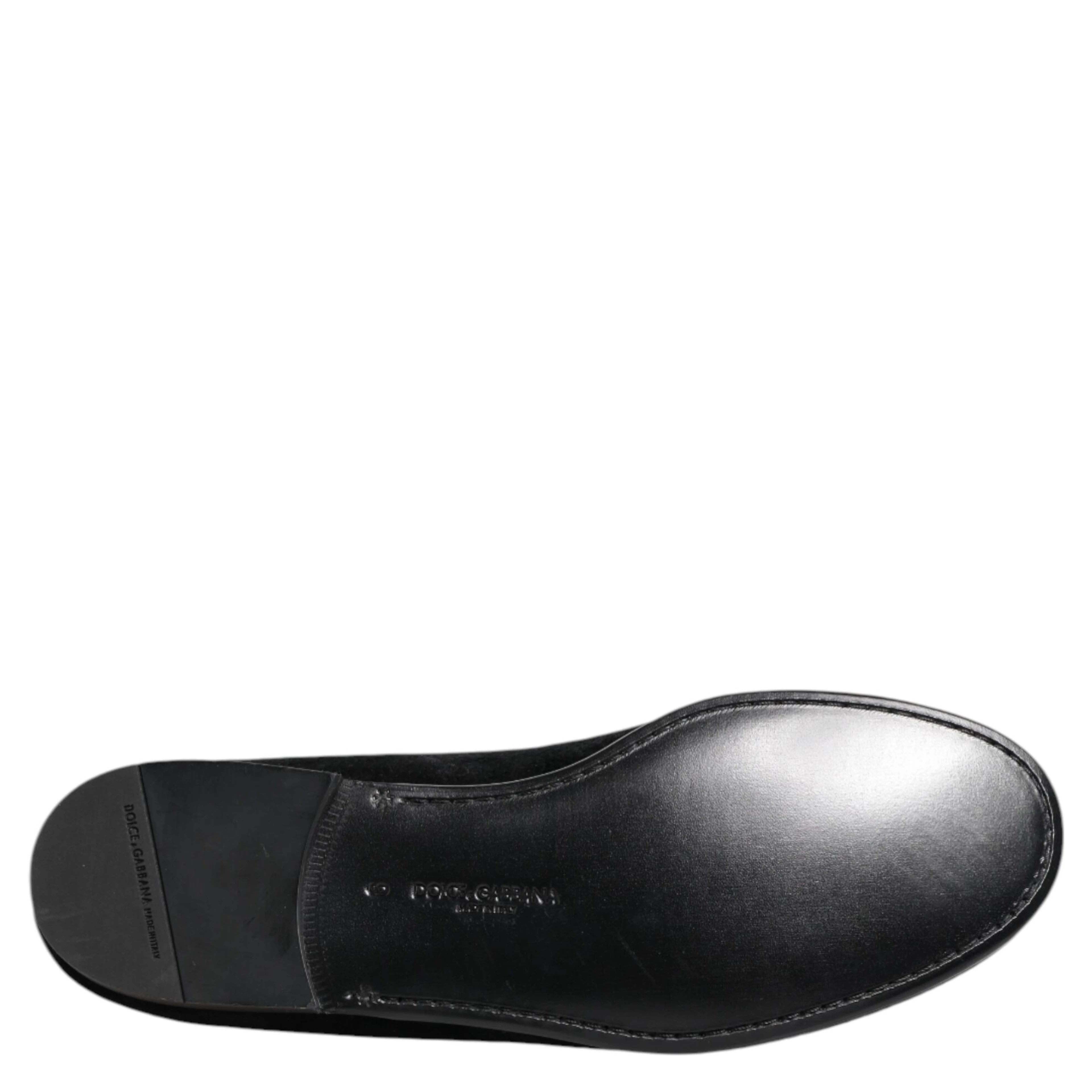 Black Jacquard Loafers Formal Men Dress Shoes