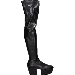 Black Leather Over The Knee
