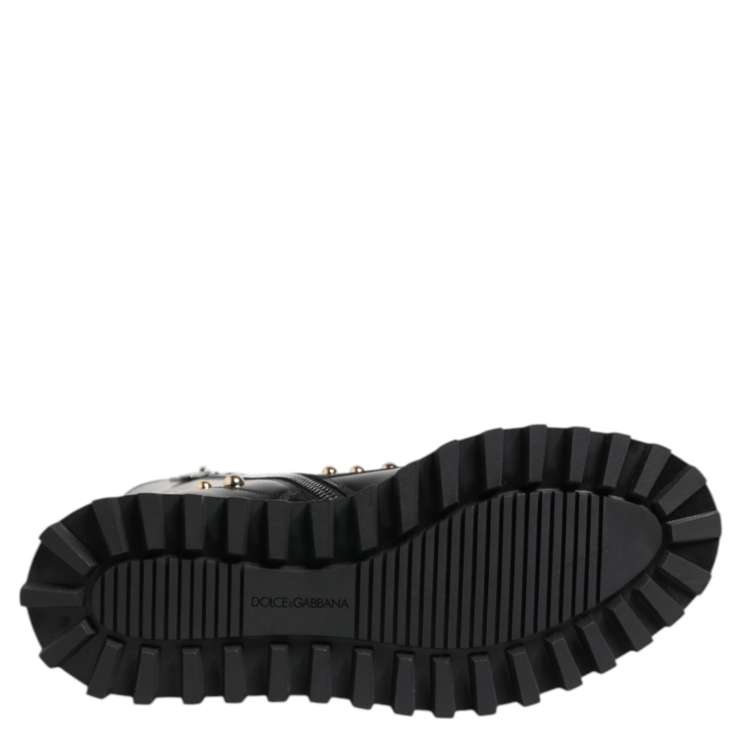 Black Studded Lace Up Mid Calf Boots Shoes