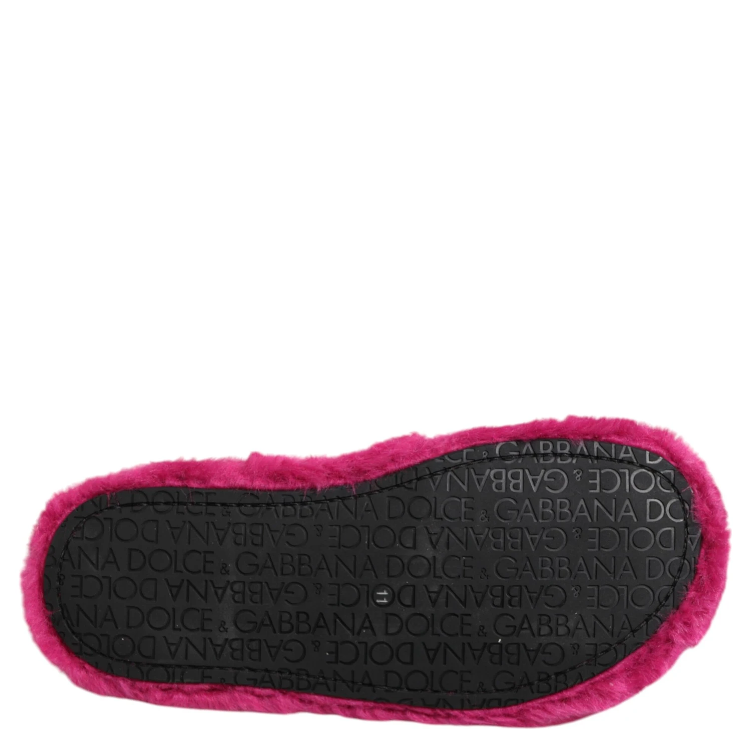 Pink Acrylic Faux Fur Mens Flats Sandals Shoes