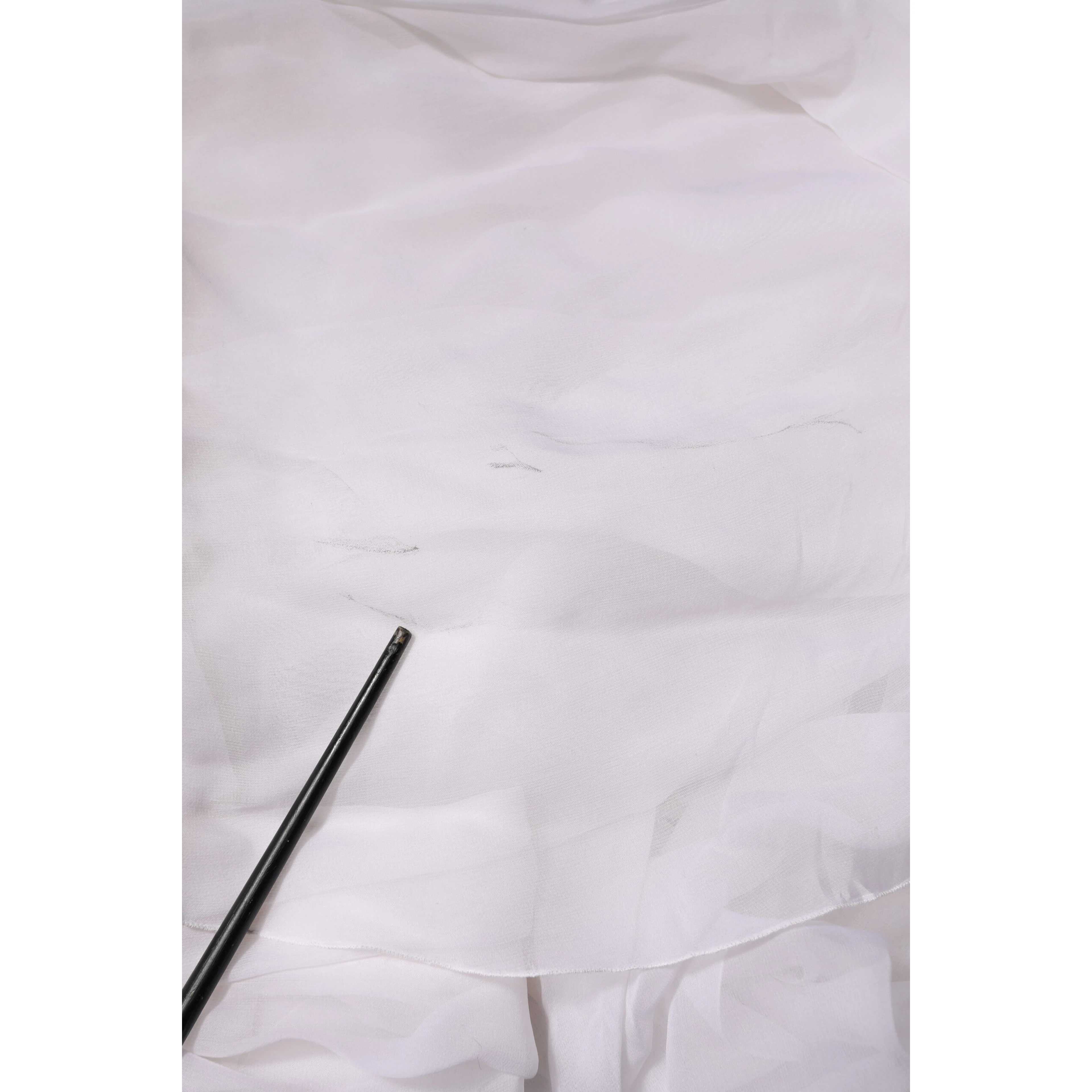 White Bustier Corset Cropped Chiffon Top