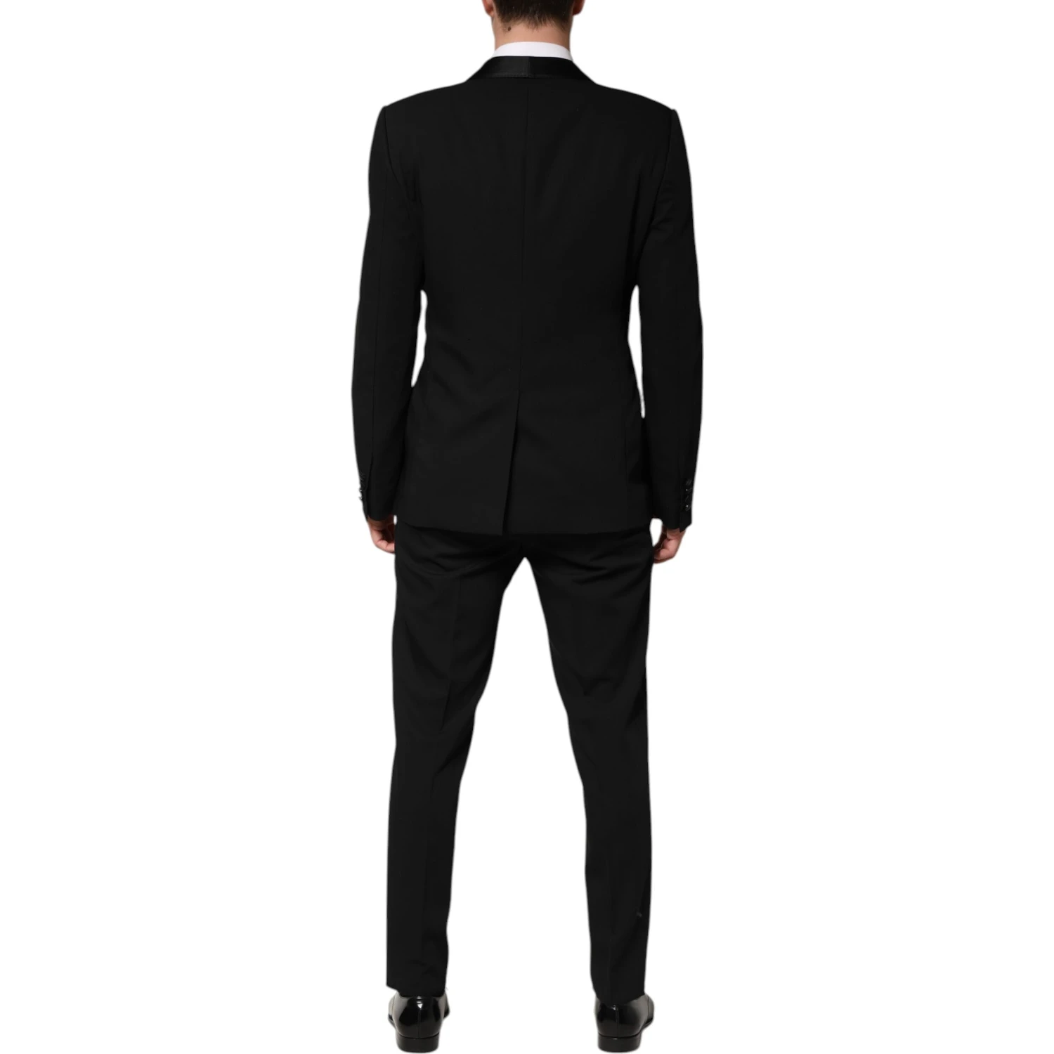 Black Wool 3 Piece Single Breasted Suit