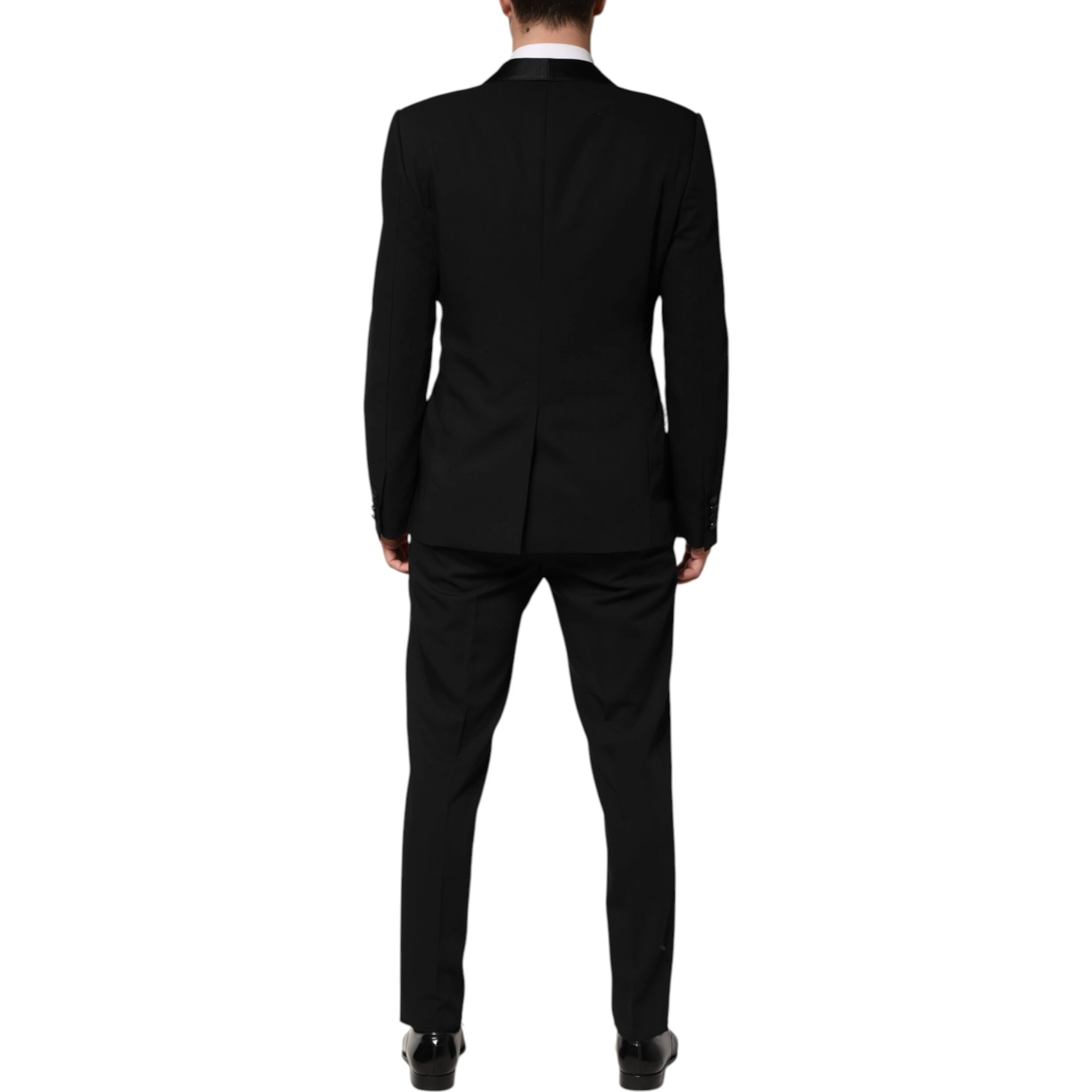 Black Wool 3 Piece Single Breasted Suit