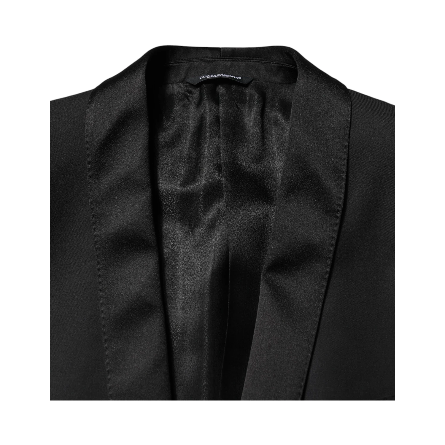 Black Wool Men Single Breasted 2 Piece Suit