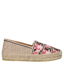 Beige Fabric Espadrilles