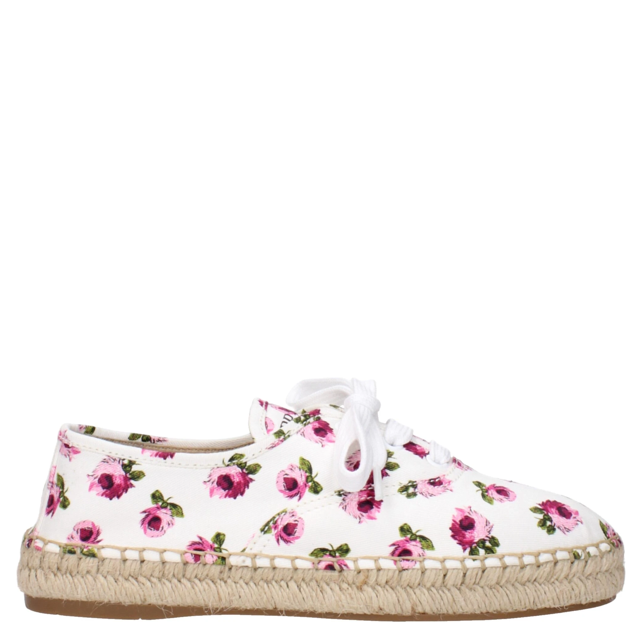 White Fabric Espadrilles