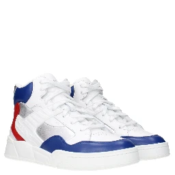 White Leather Athletic Sneakers