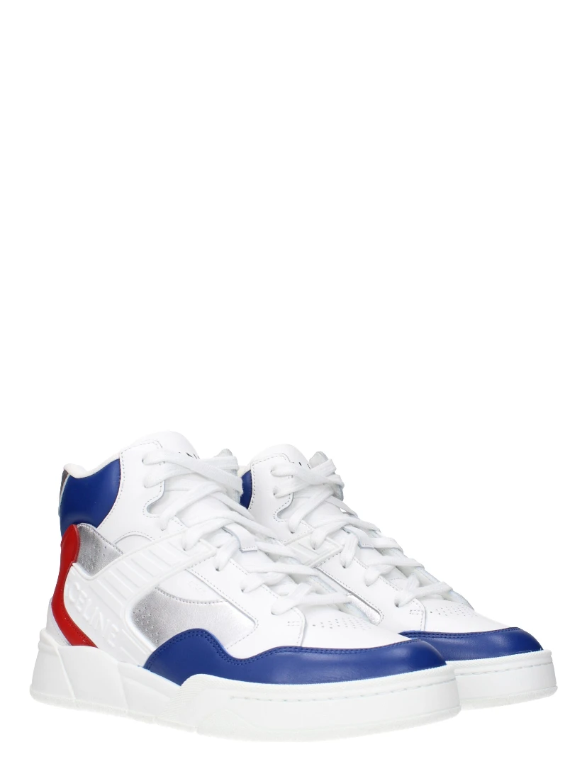 White Leather Athletic Sneakers