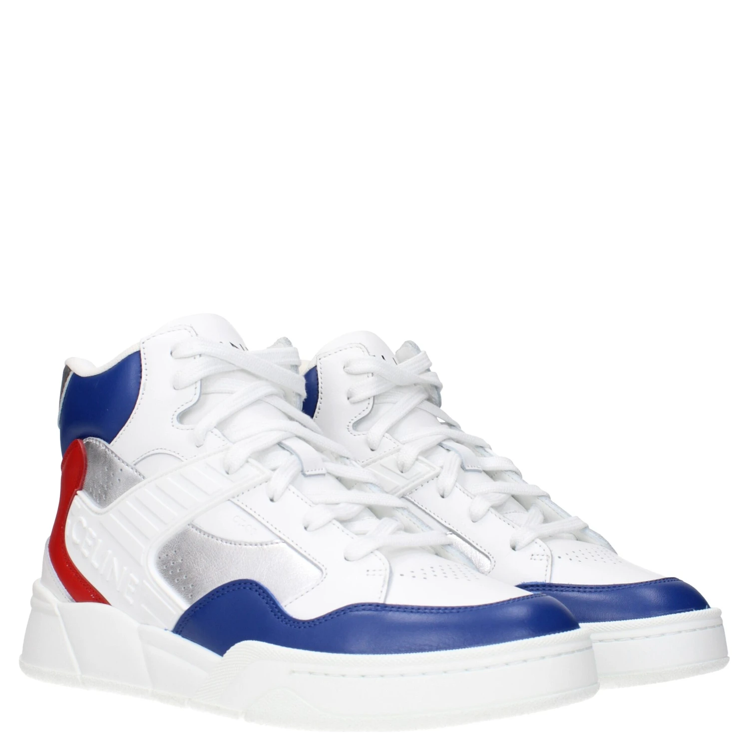 White Leather Athletic Sneakers