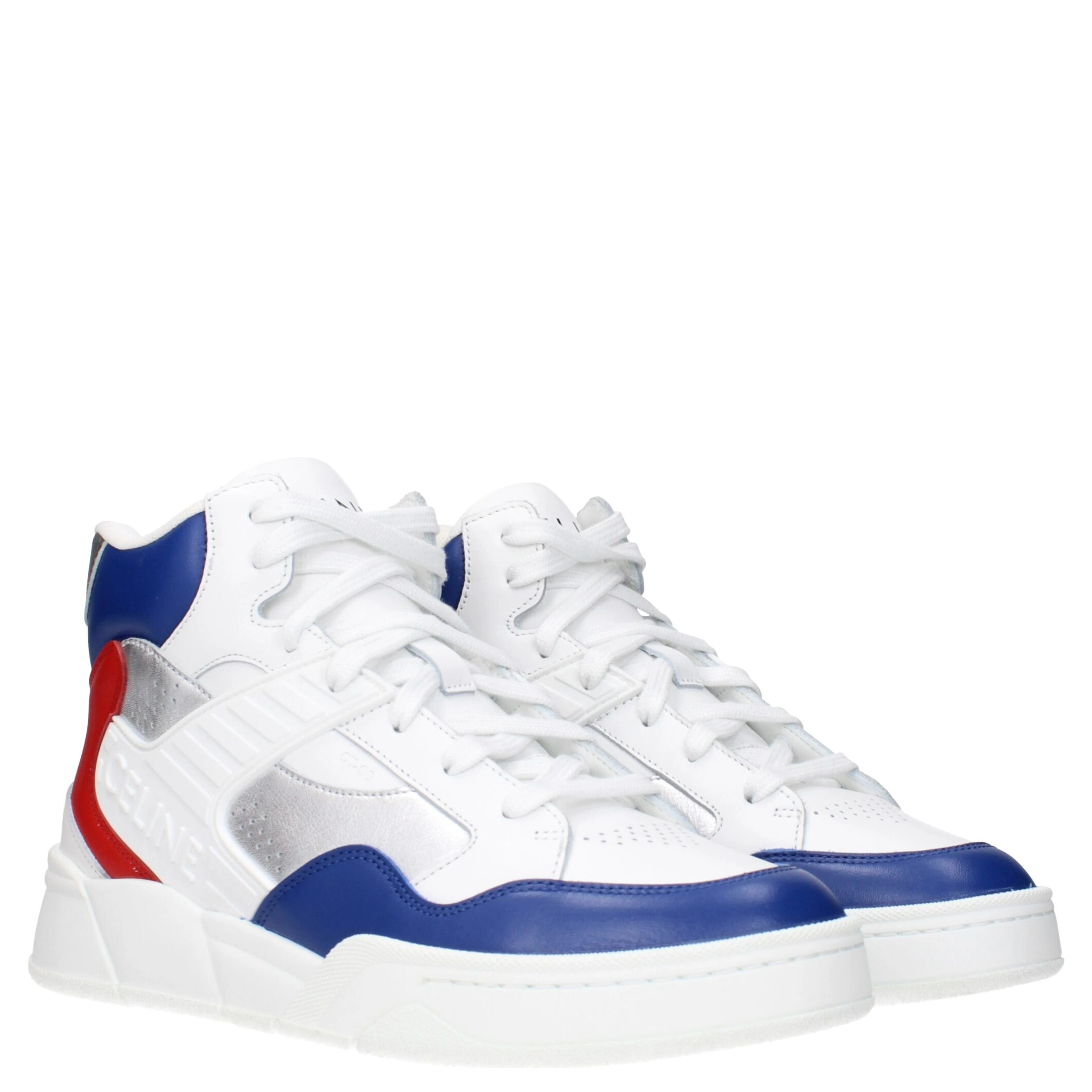 White Leather Athletic Sneakers