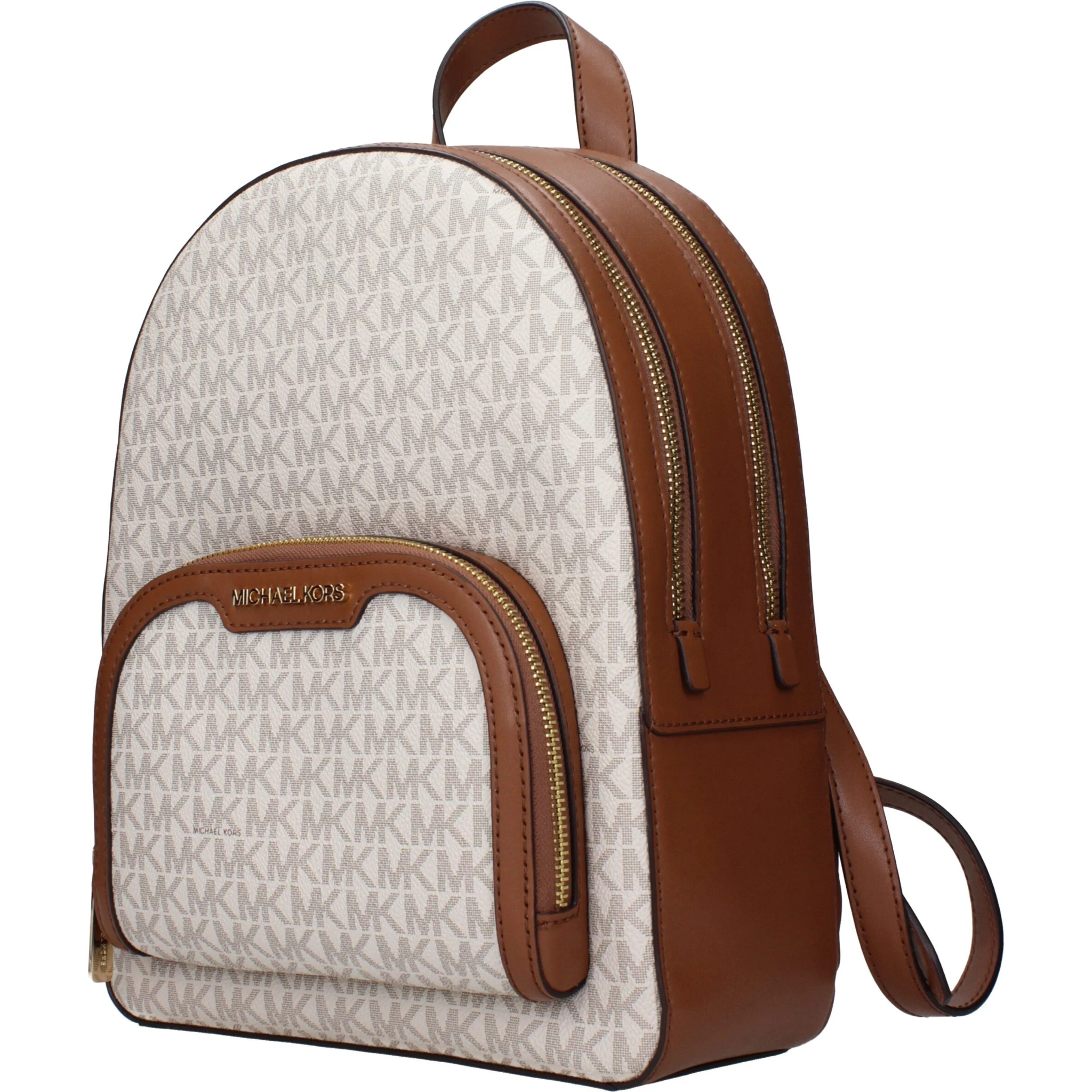 Beige Fabric Backpack