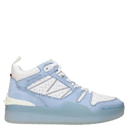White Leather High Top Sneakers