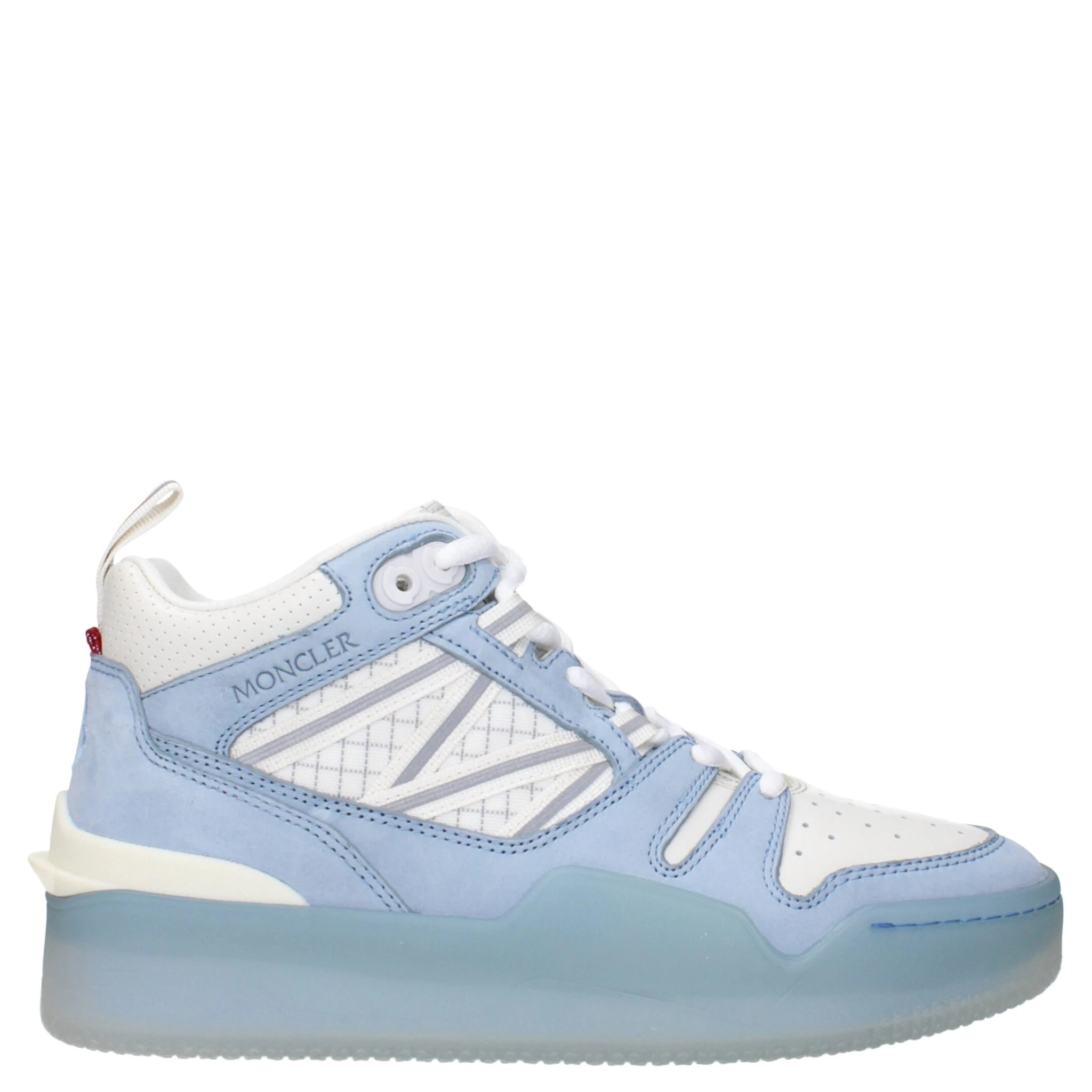 White Leather High Top Sneakers