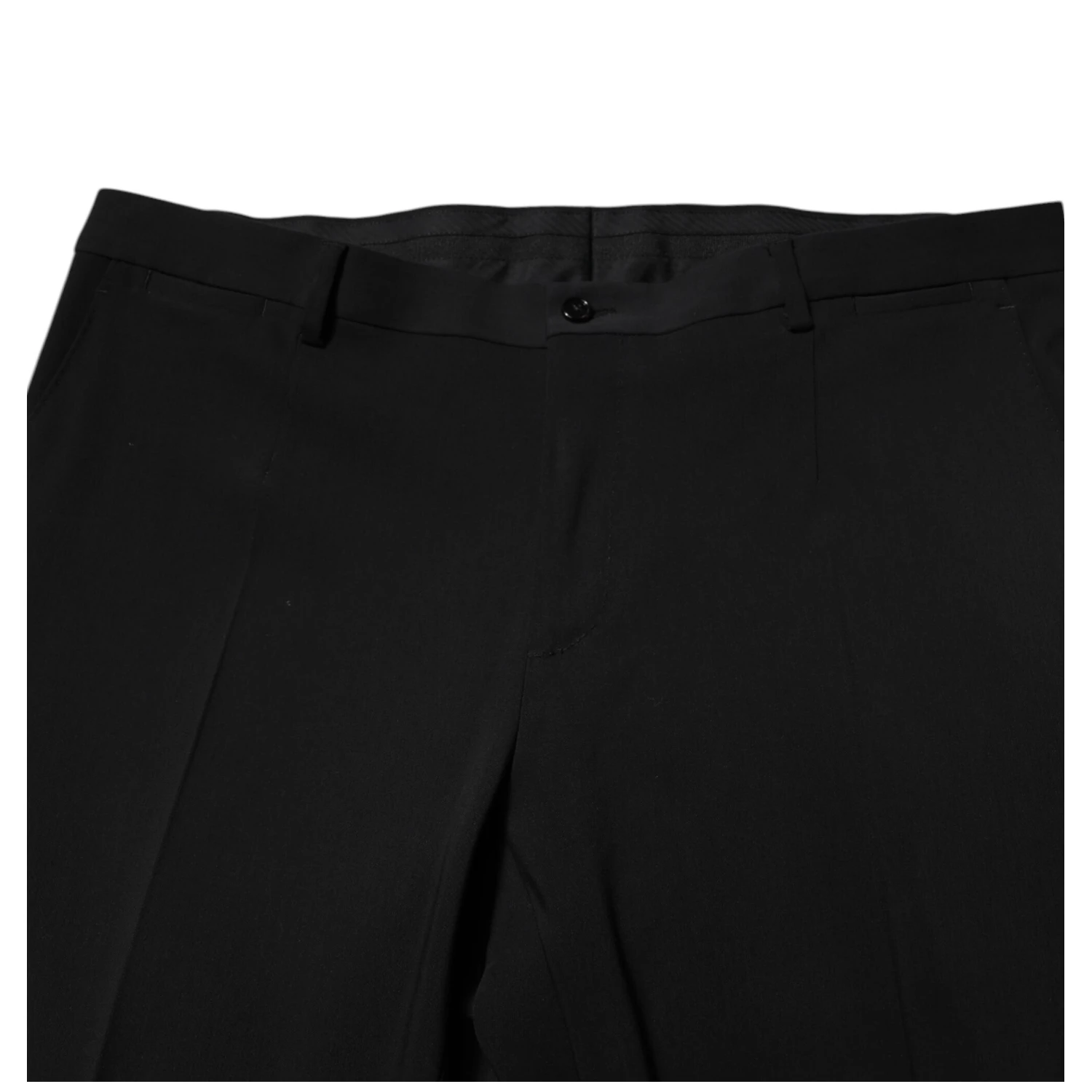 Black Cotton Single Breasted 2 Piece Suit