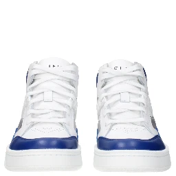 White Leather Athletic Sneakers