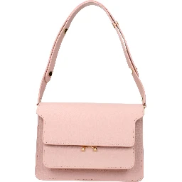 Pink Leather Shoulder Bag