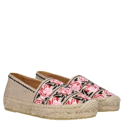 Beige Fabric Espadrilles