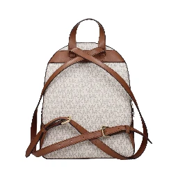 Beige Fabric Backpack
