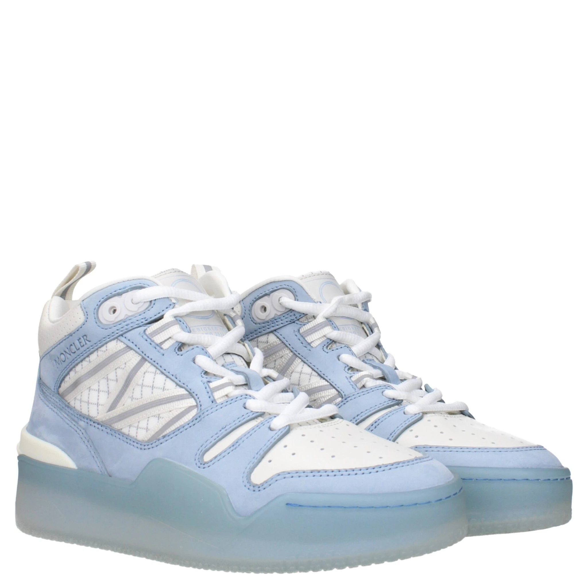White Leather High Top Sneakers