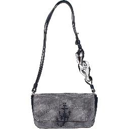Blue Fabric Shoulder Bag