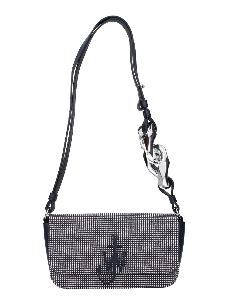 Blue Fabric Shoulder Bag