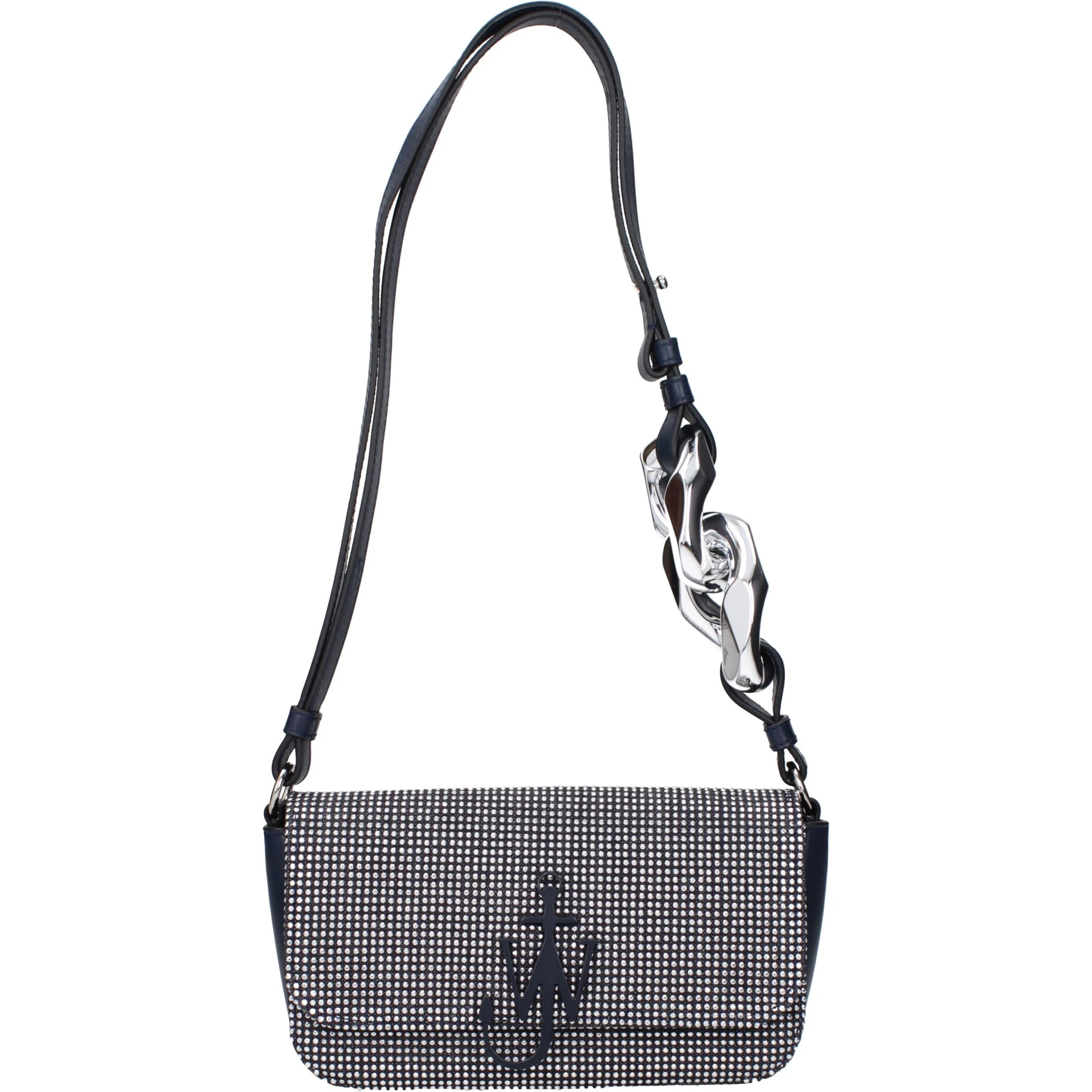 Blue Fabric Shoulder Bag